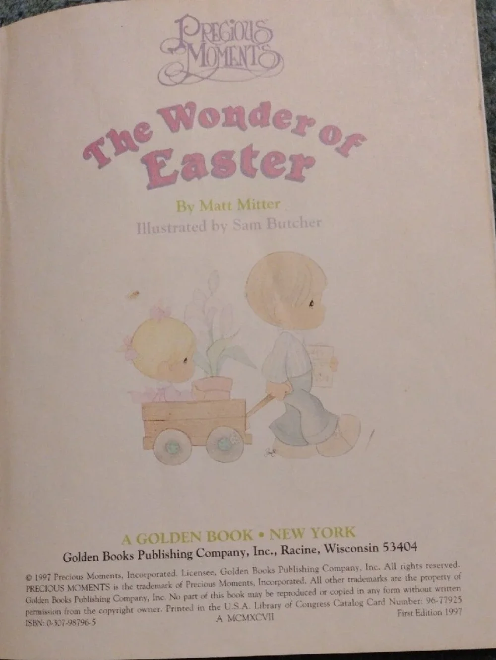 Precious Moments: The Wonder Of Easter -1st Edition